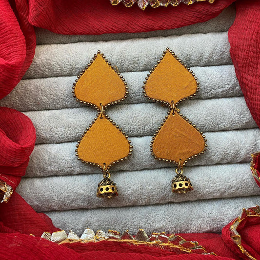 Double Layer Leaf Earrings