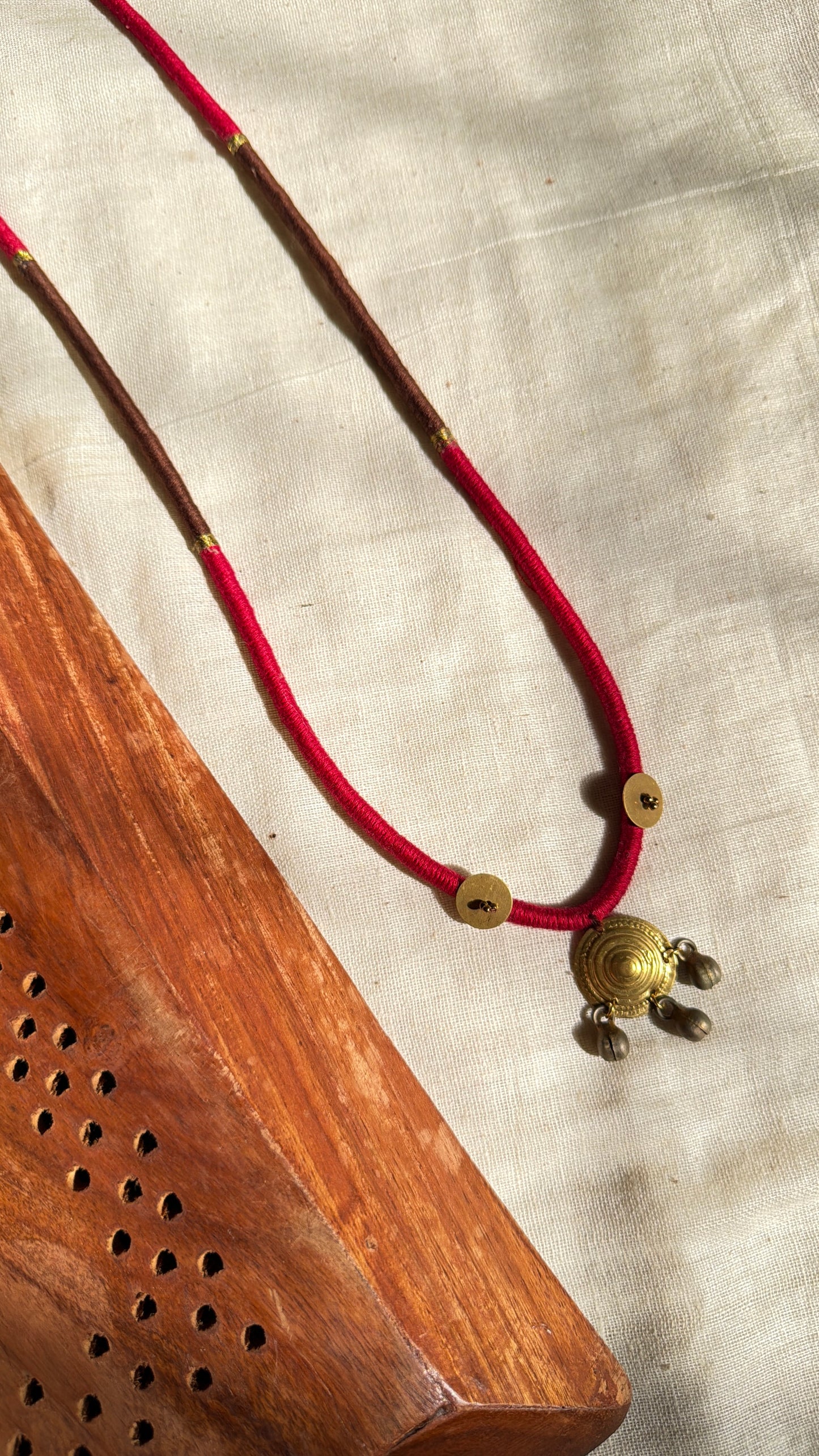 Long rani coin necklace