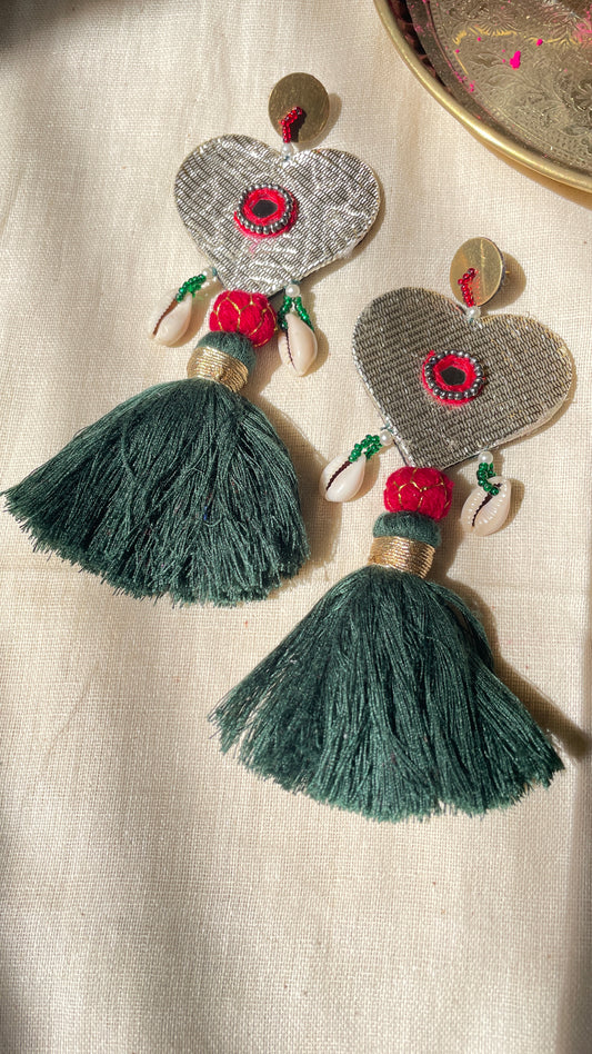 Moonlit Heart Earring