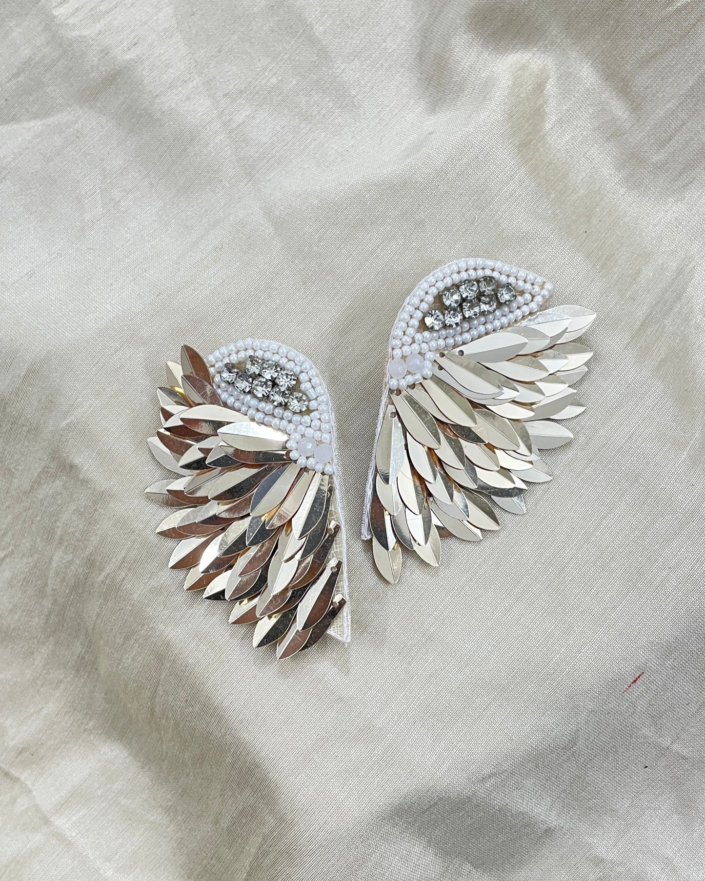 Angel Wings Beaded Earrings By Gamthi Fashion
