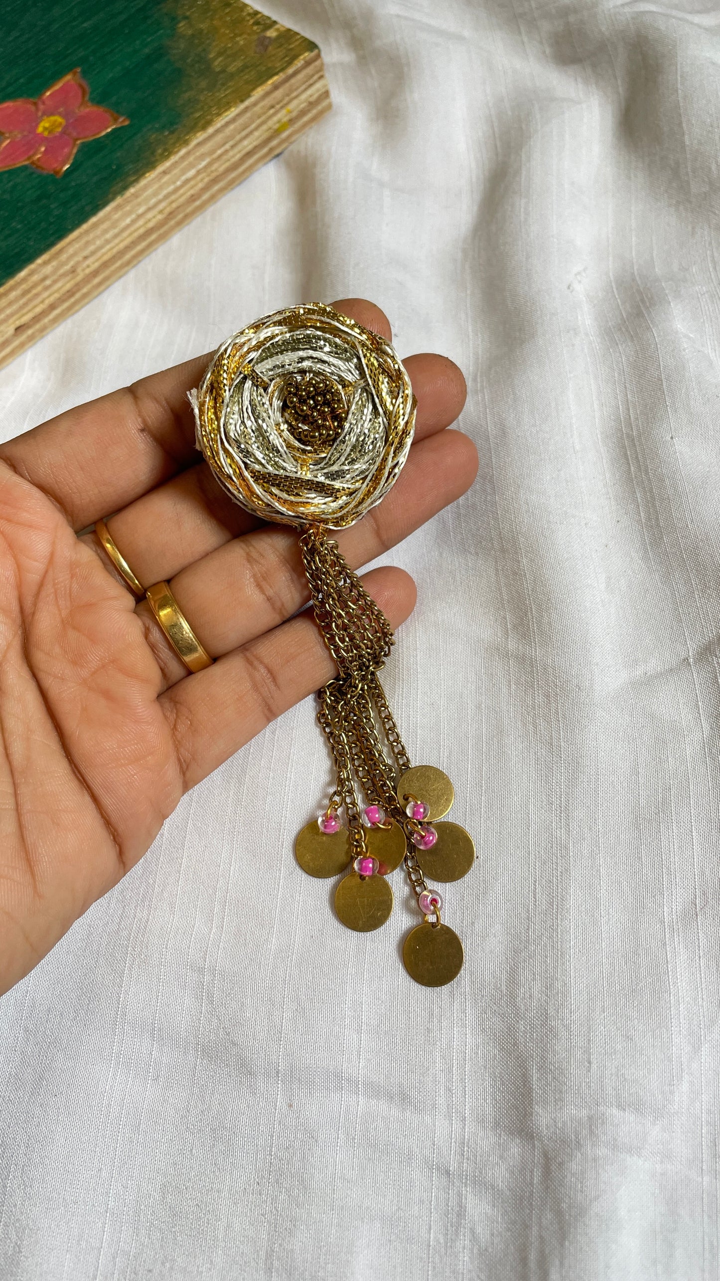 Glitter Flower Hair Pin
