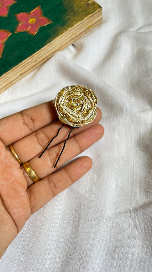 Gold Flower Hair Pin