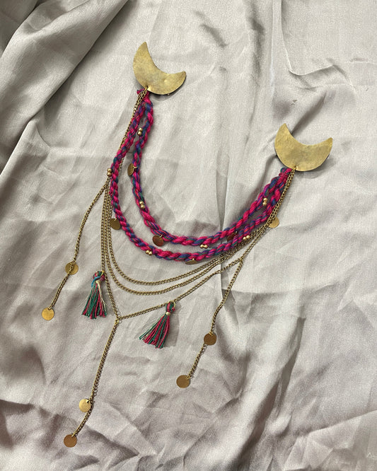 Dramatique Moon Hair Brooch 1 By Gamthi Fashion