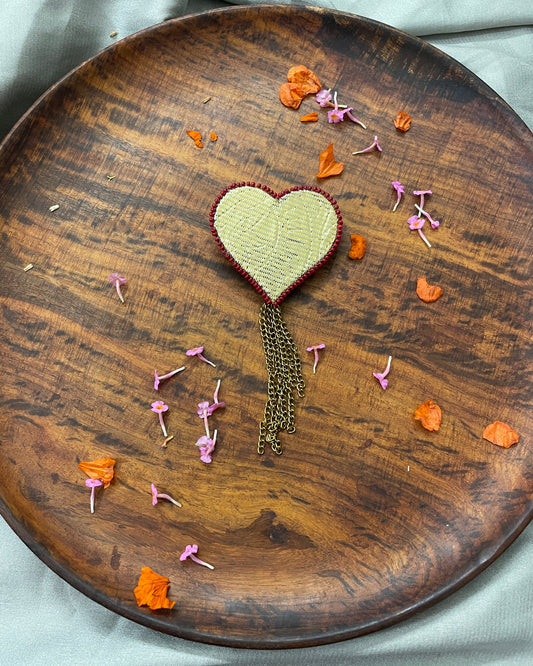 GoldenMuse Heart Hair Pin By Gamthi Fashion