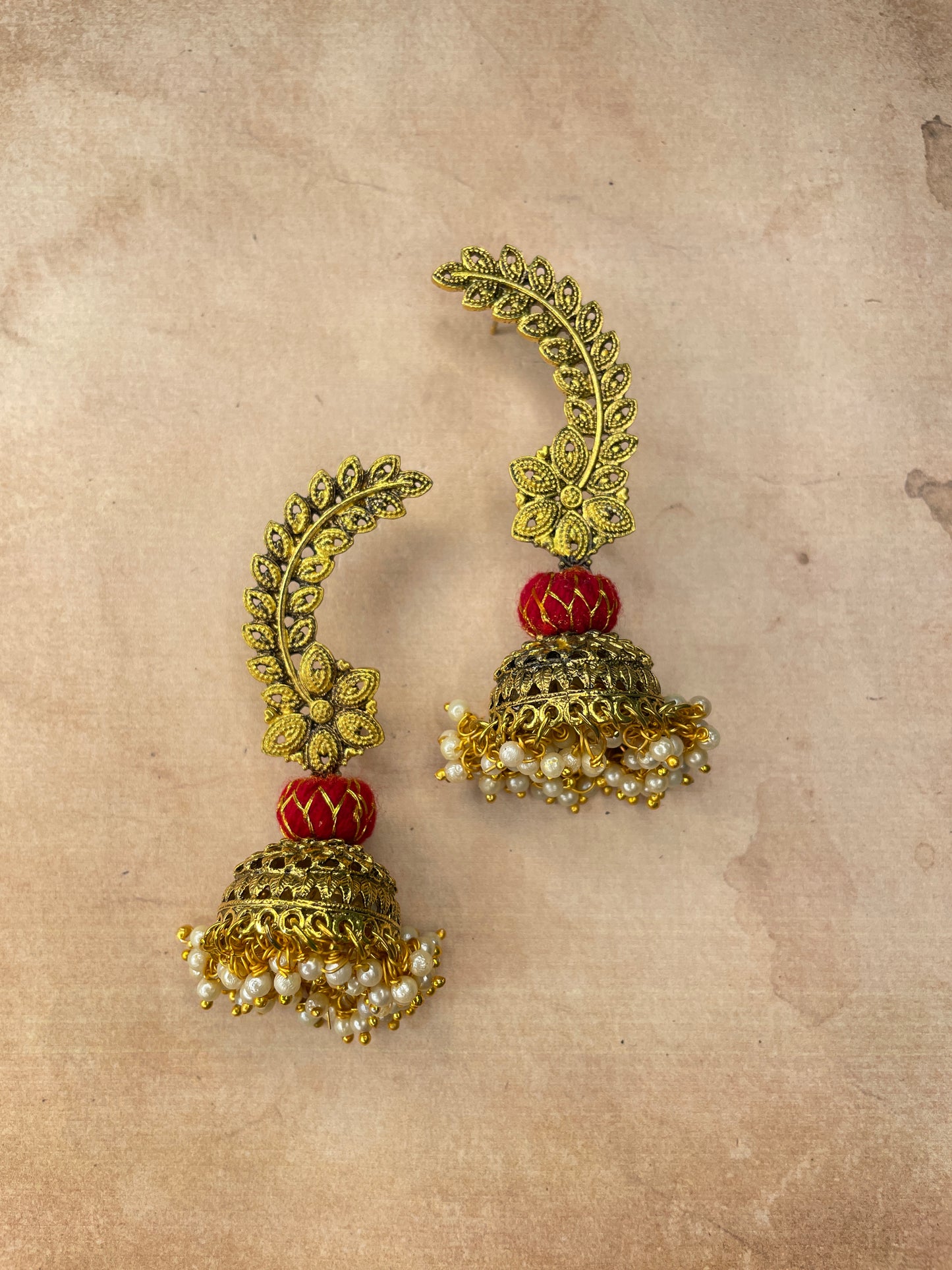Golden Vintage Jumka earring By Gamthi Fashion