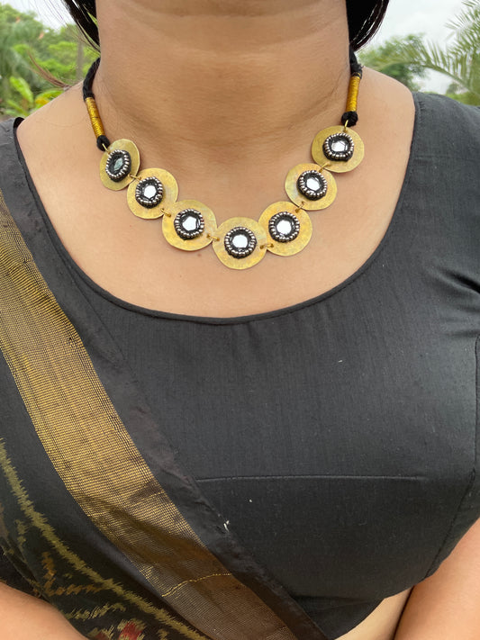 Black Naayika Brass Choker