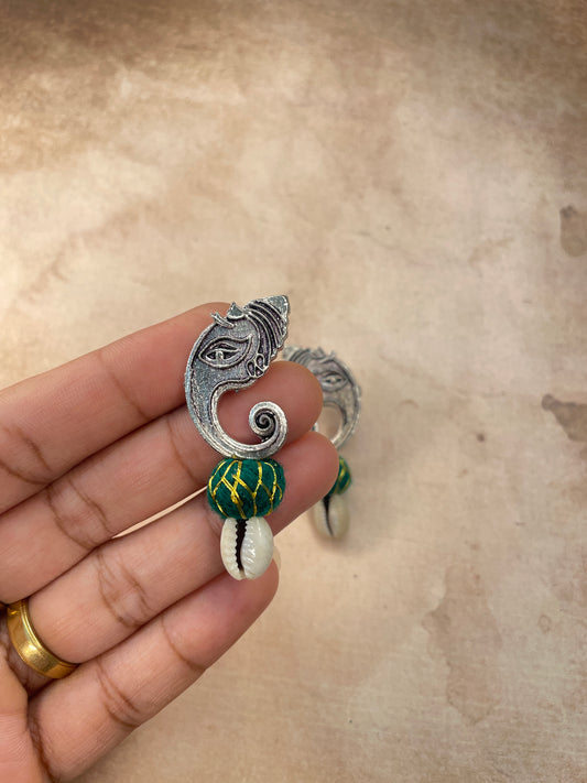Ganesha Shll Earring