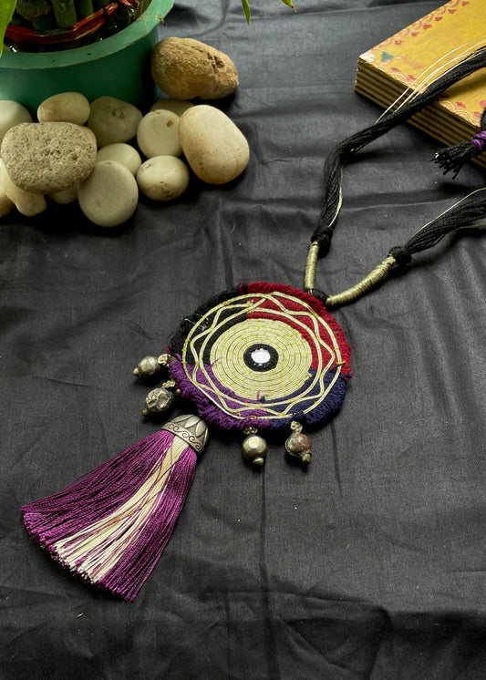 Midnight Mandala Vintage Necklace Gamthi Fashion