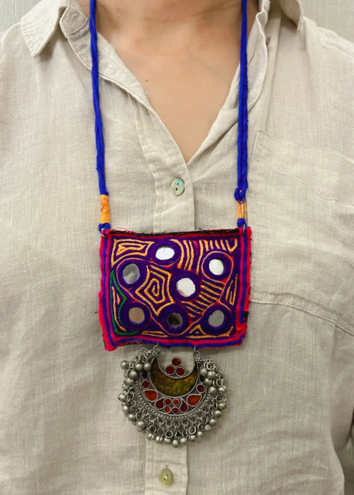 Mirror Muse Vintage Necklace By Gamthi Fashion