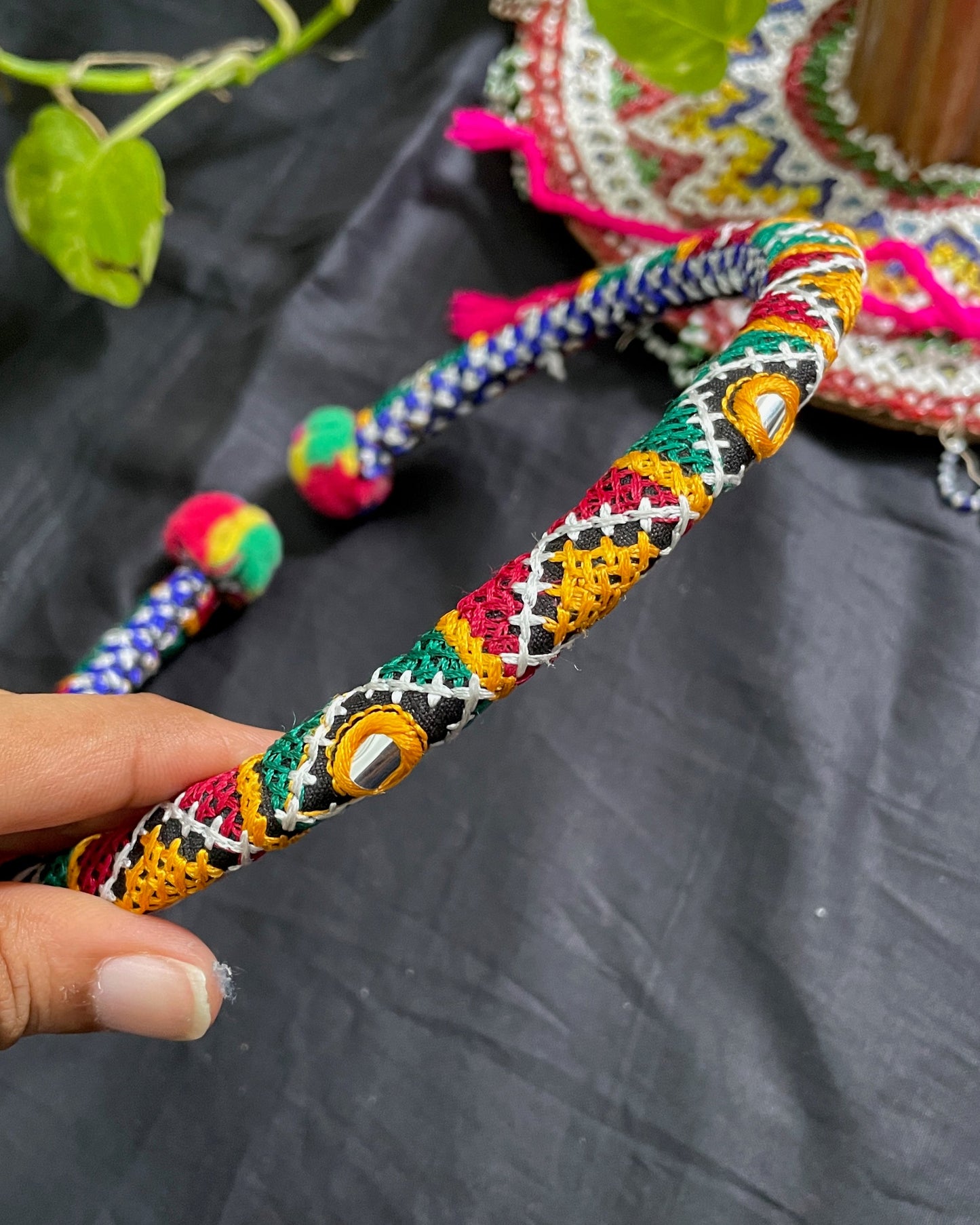 Multi Color Kutchi Hasli By Gamthi Fashion