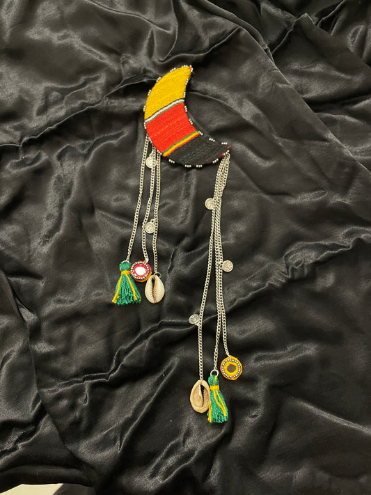 Multi colour Moon Clip By Gamthi Fashion