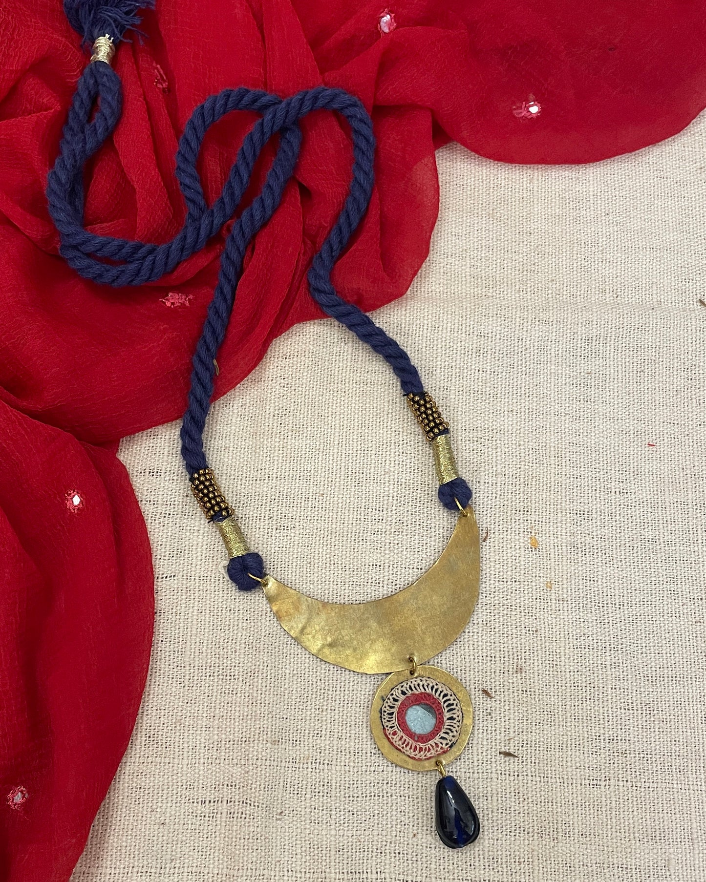 Ragini Brass Necklace By Gamthi Fashion