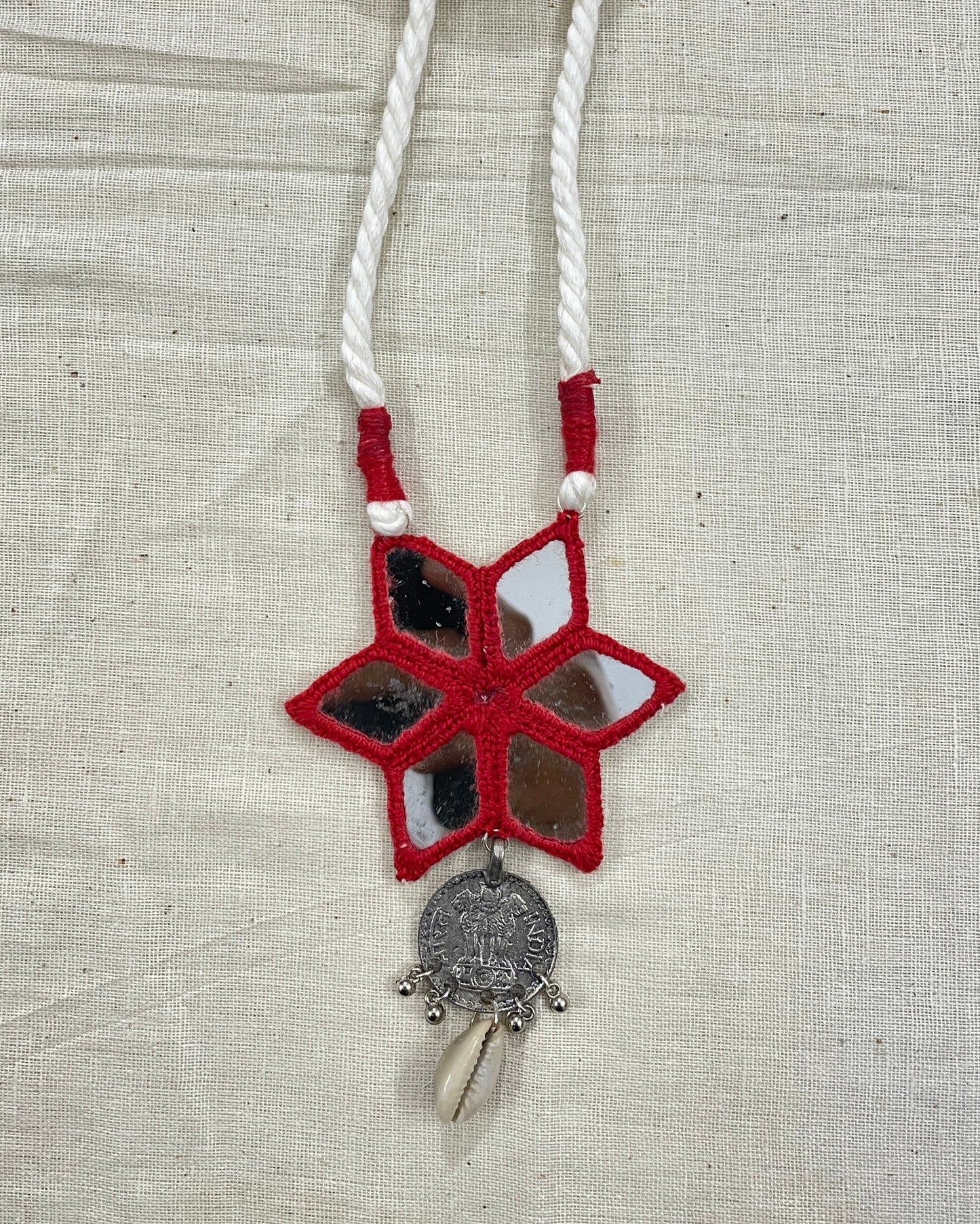 Red Star Mirror Neckless By Gamthi Fashion