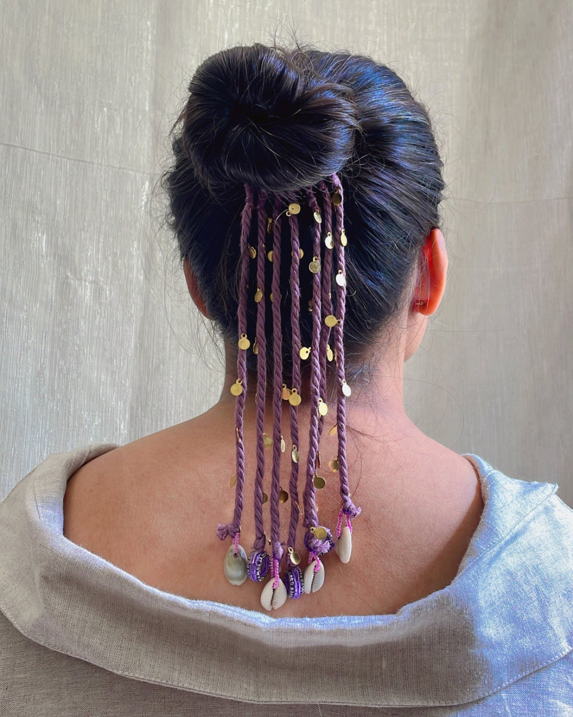 Lilac Twist & Tassel Hair Band (GFP25)