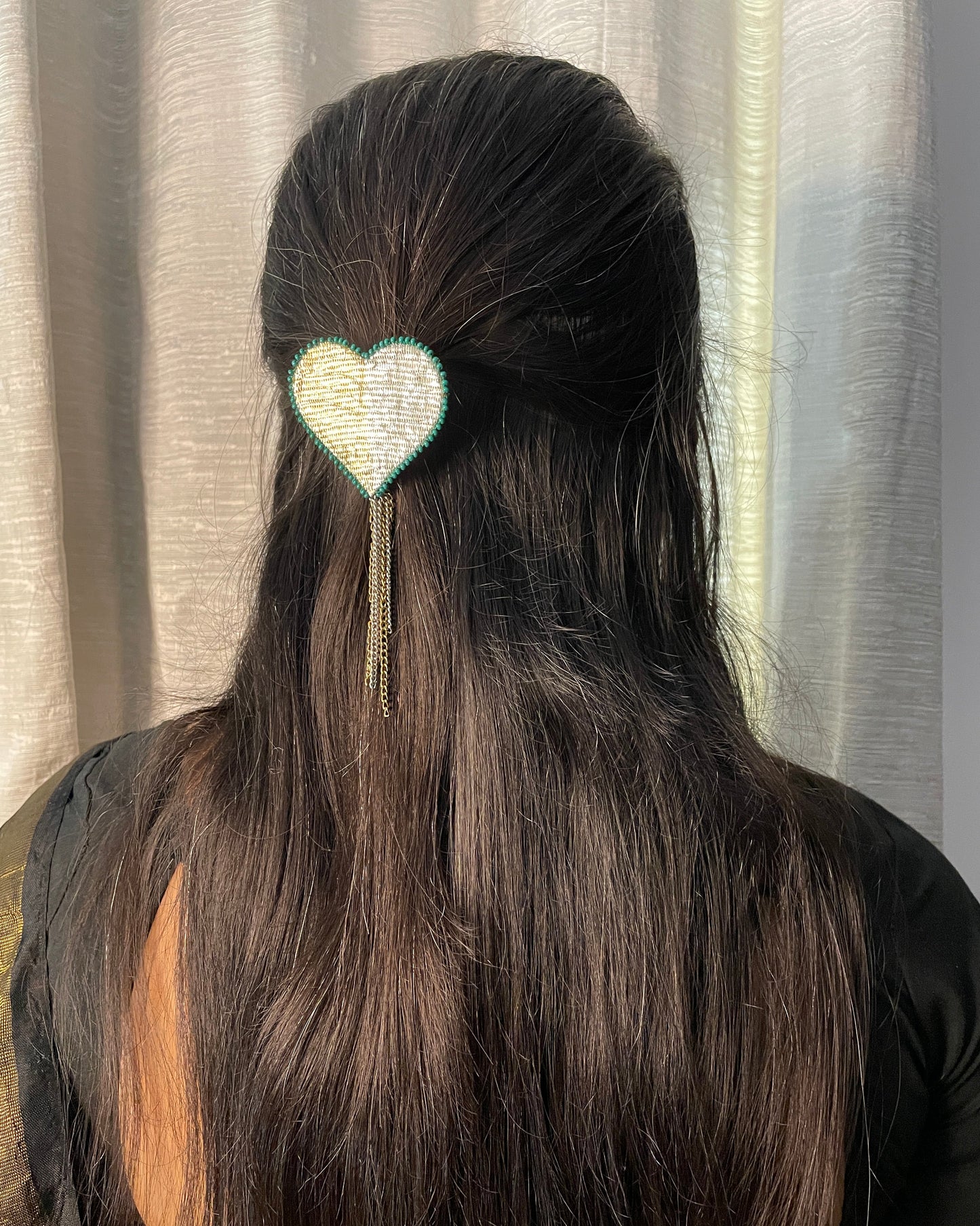 Twilight Heart Hair Clip (GFP10) By Gamthi Fashion