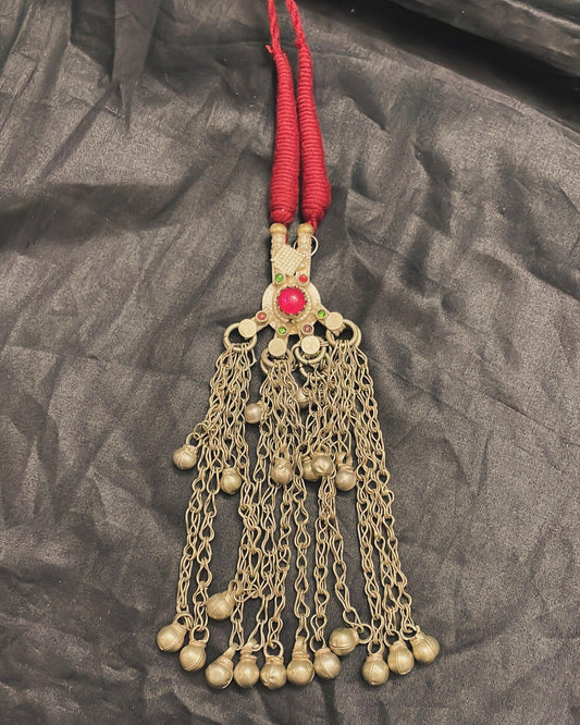 Vintage Afghani Long Necklace