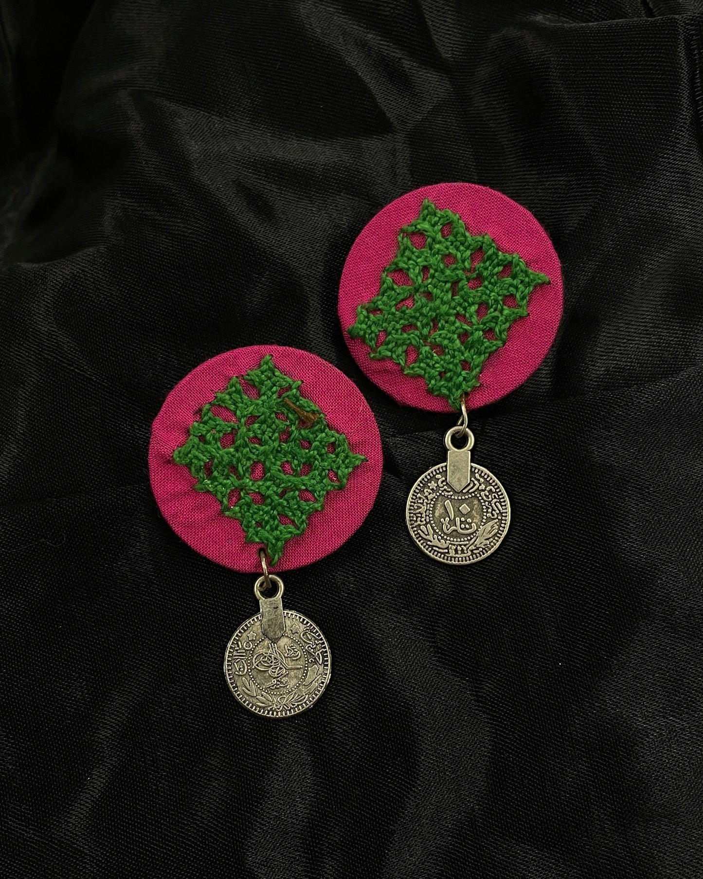 green bavaliya earring By Gamthi Fashion