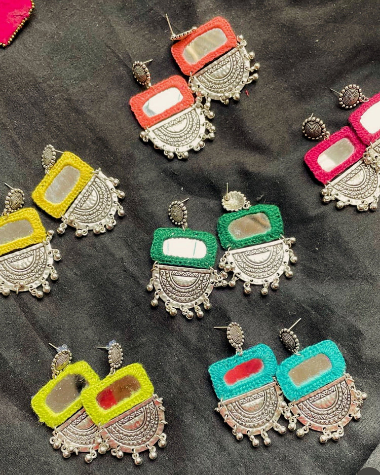 Mirror Work Earrings
