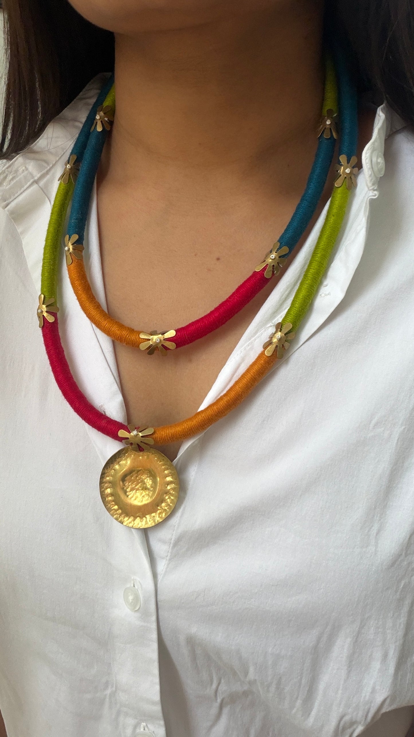 Atrangi 2 layer necklace