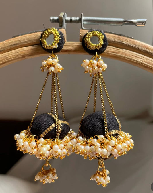 Black Ulta Jhumka Earrings