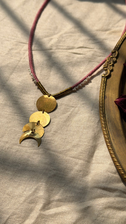Half Moon Phase Necklace