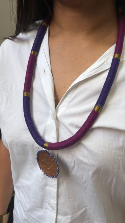 Violent copper necklace
