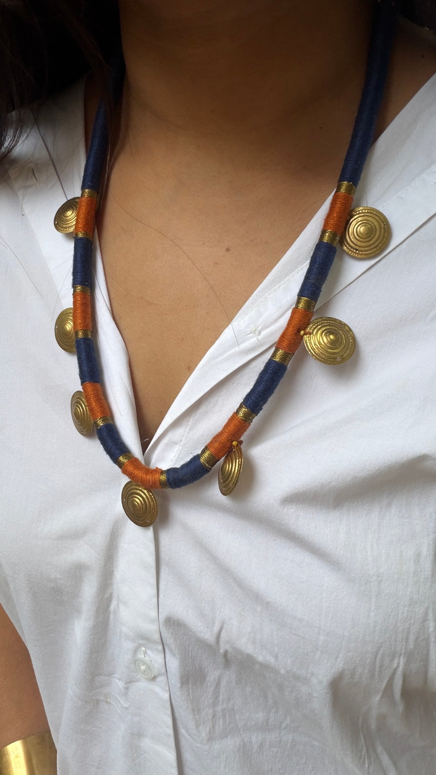 Coin kathhai necklace