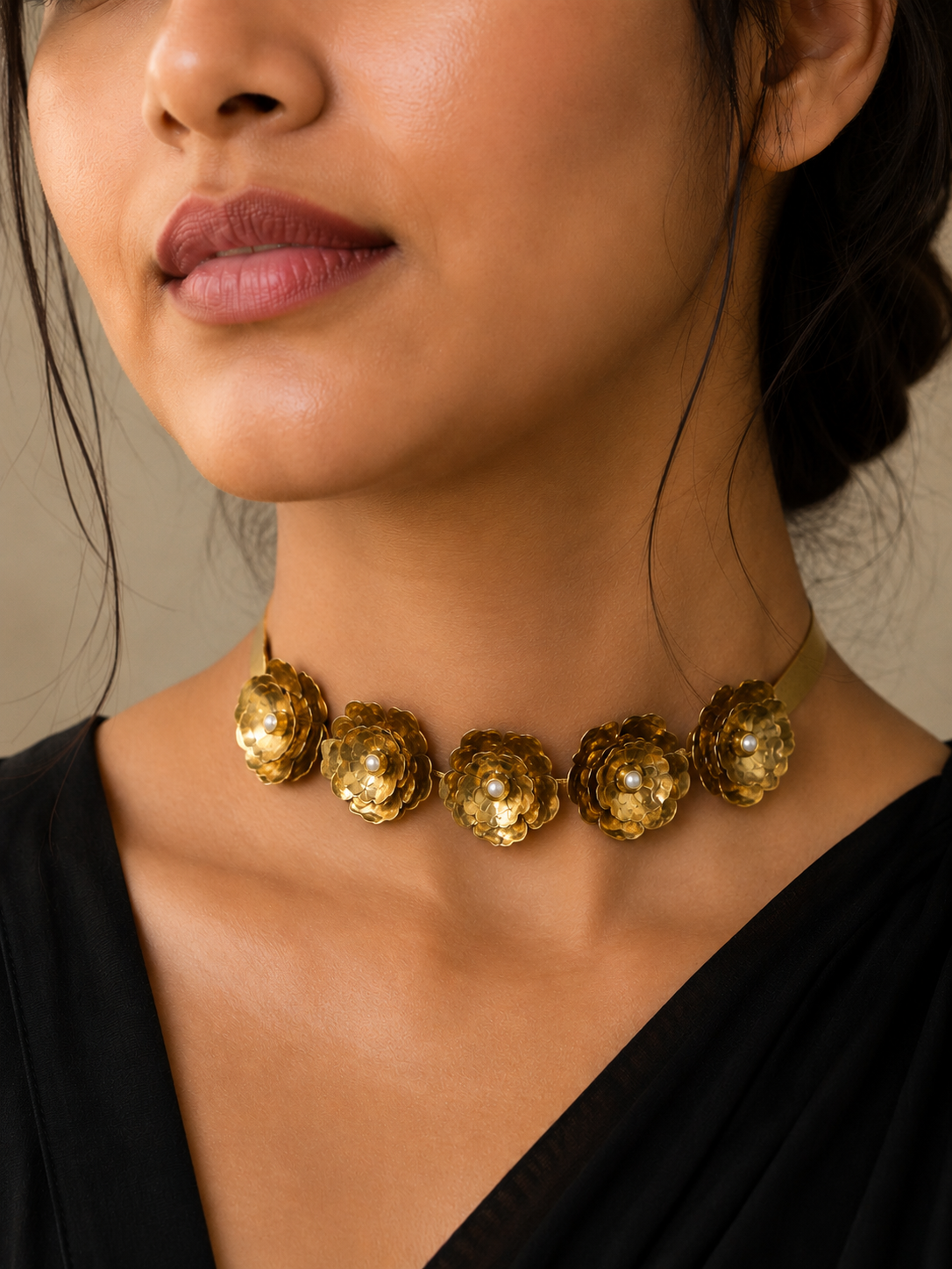 Pushpguchh Brass Necklace