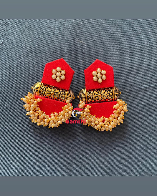 Roop Fabric Earrings
