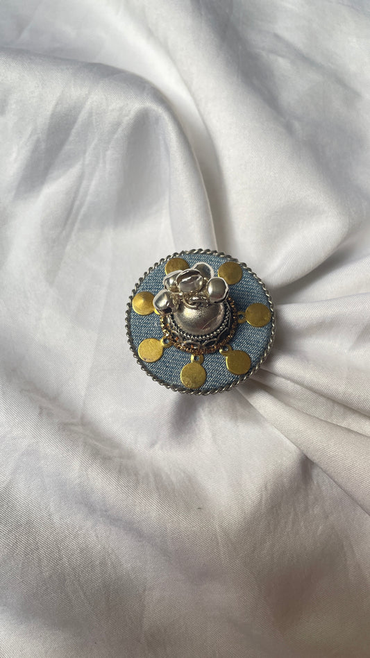 Jumka denim Brass Ring