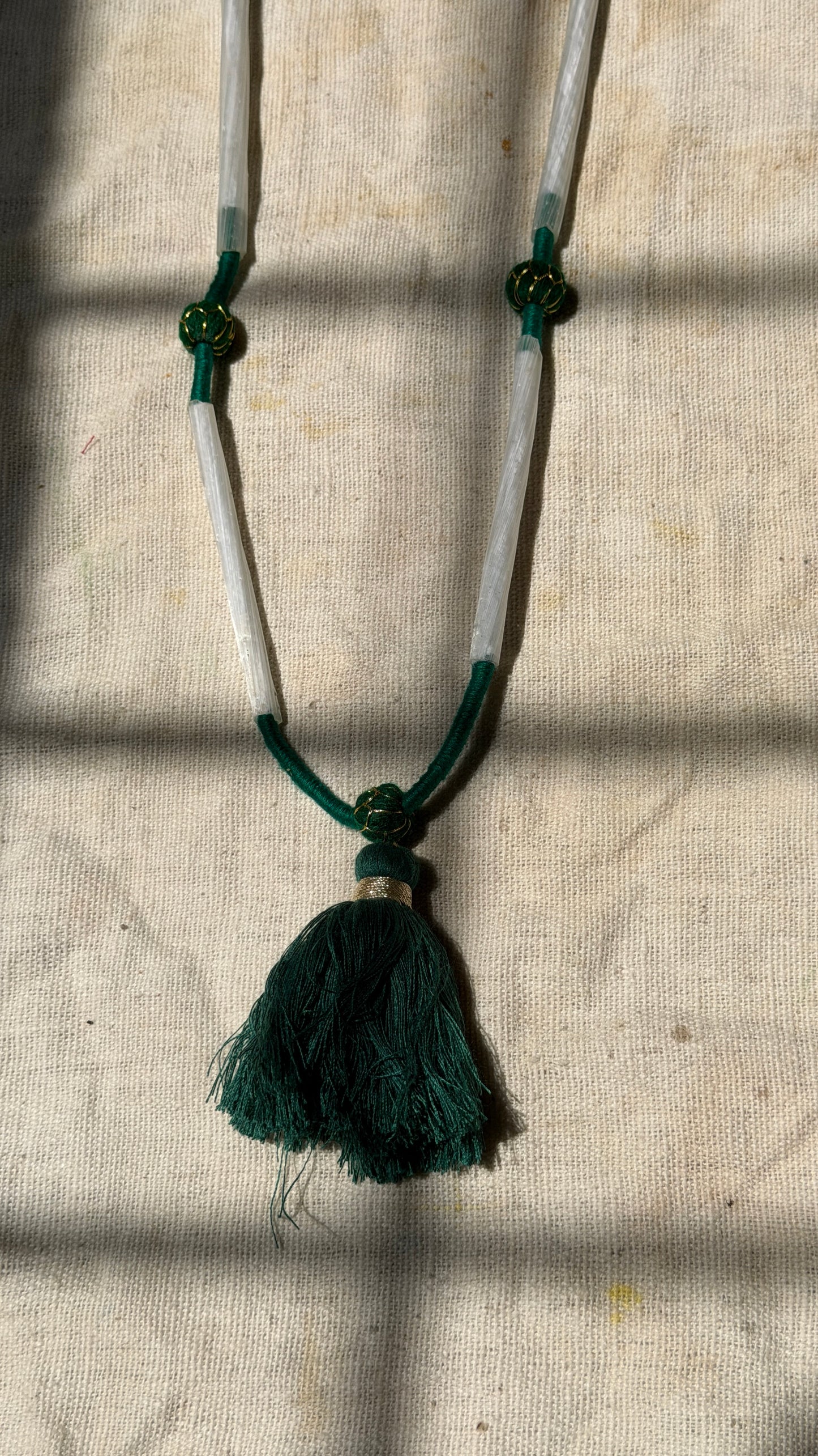 Green vintage necklace