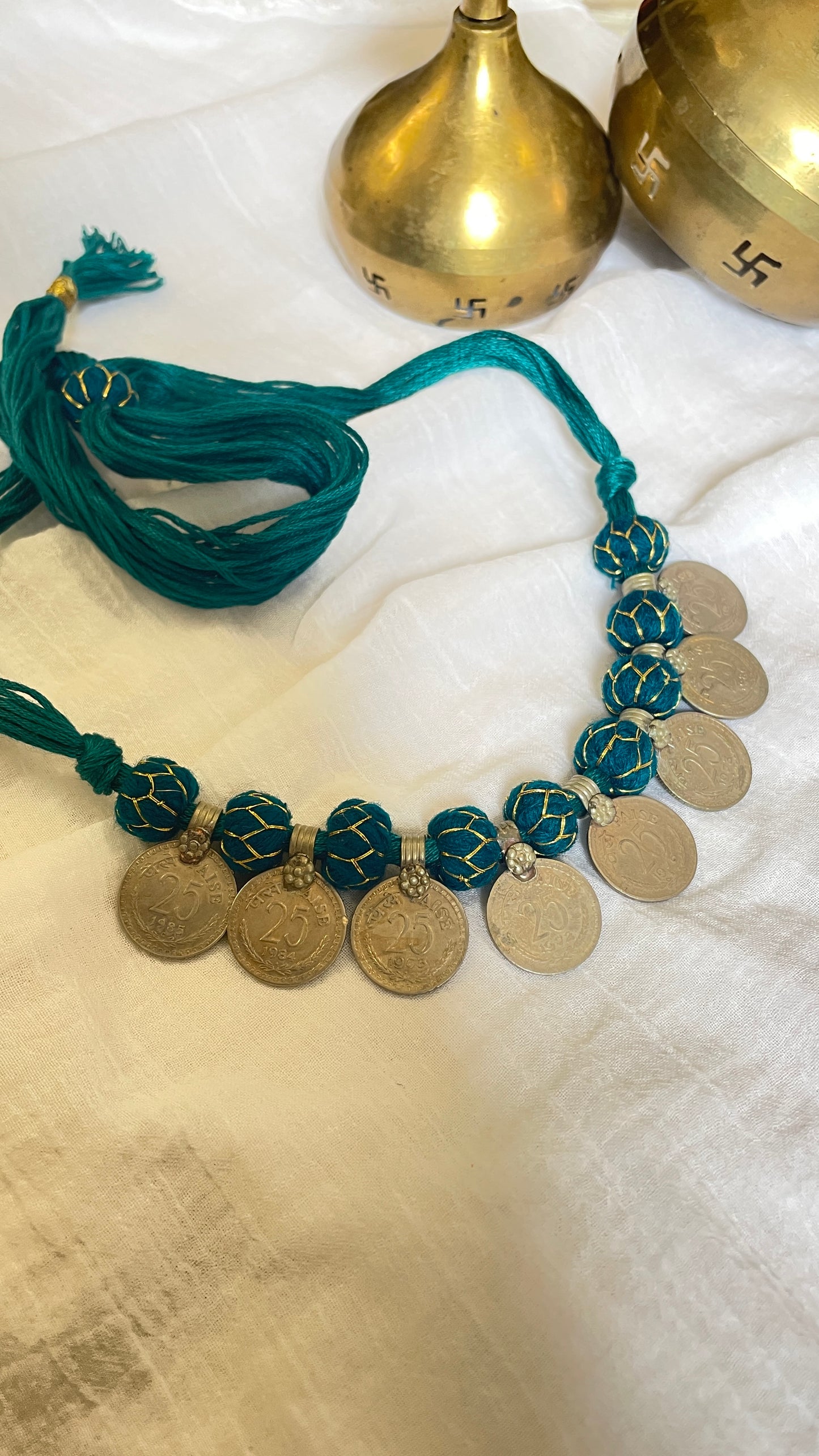 Rama 25paisa coin Vintage Necklace