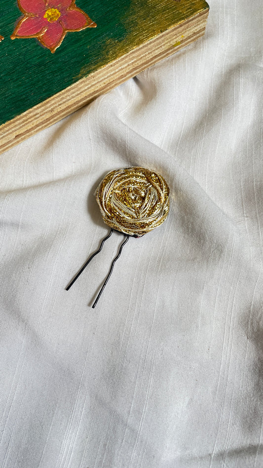 Gold Flower Hair Pin