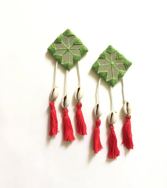 Parrot shell tassel Earrings
