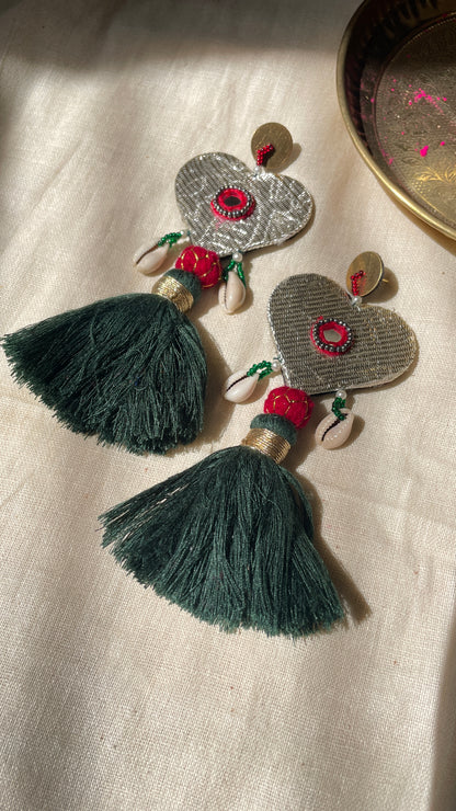 Moonlit Heart Earring