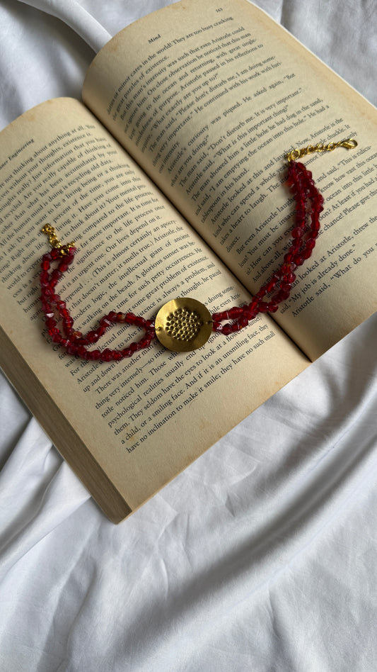 Crystal vintage bead choker