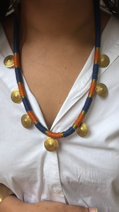 Coin kathhai necklace