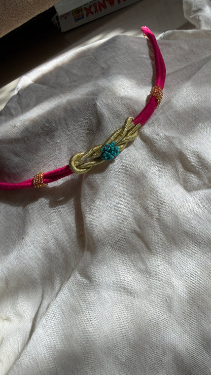 Pink minimal sleek choker