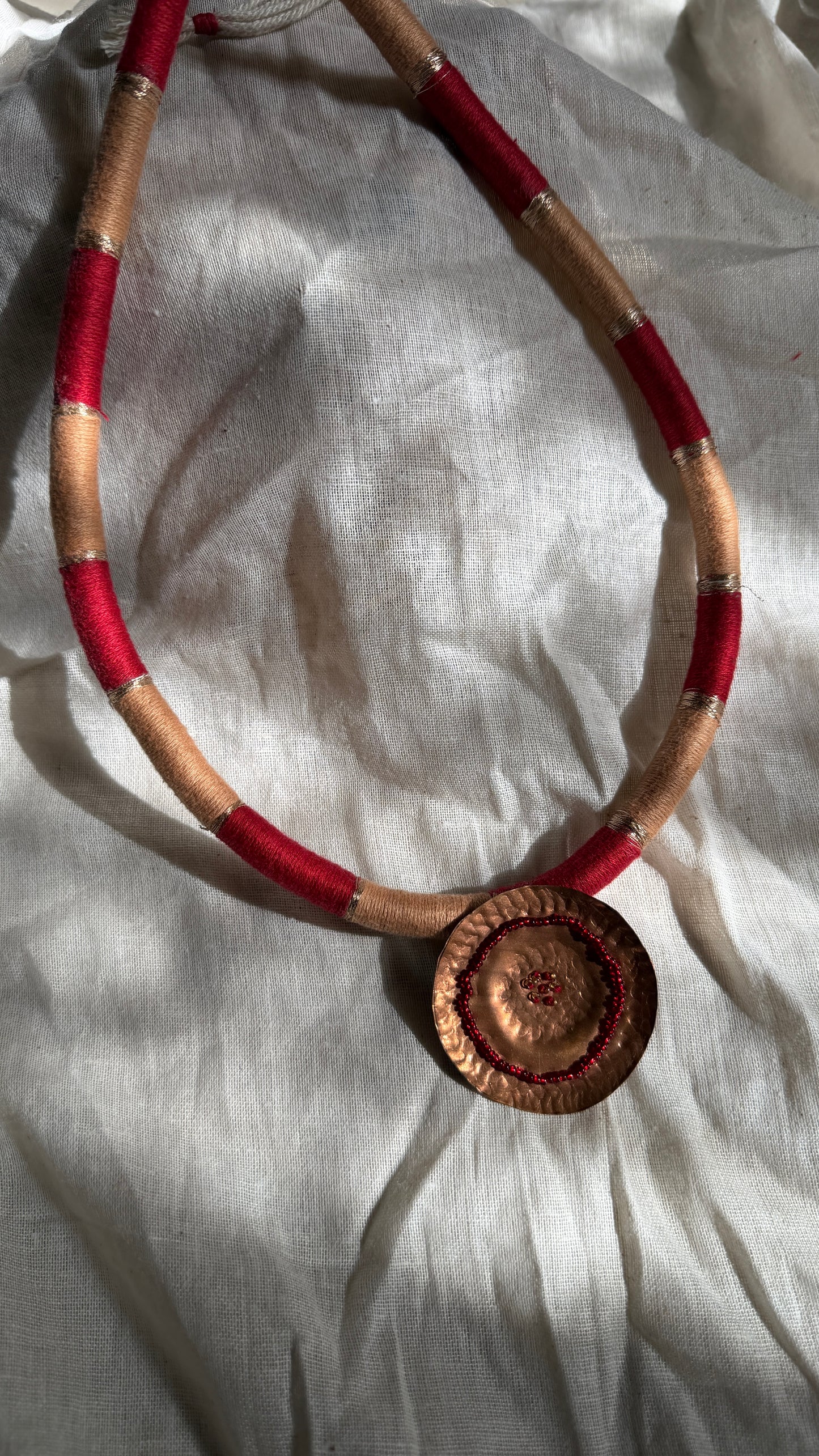 Rastic copper necklace
