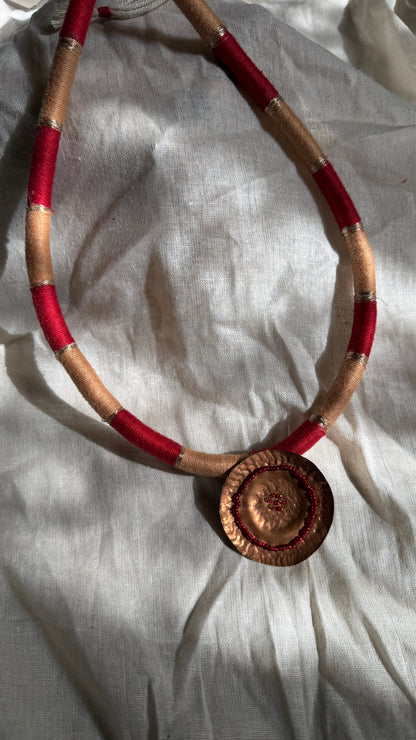 Rastic copper necklace