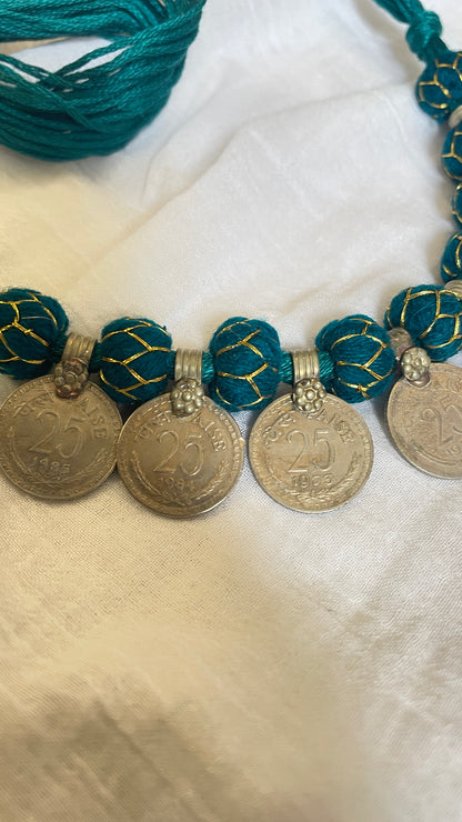 Rama 25paisa coin Vintage Necklace