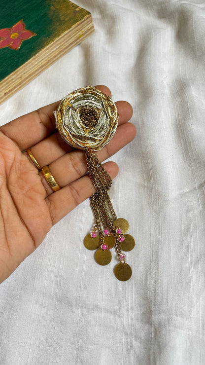Glitter Flower Hair Pin