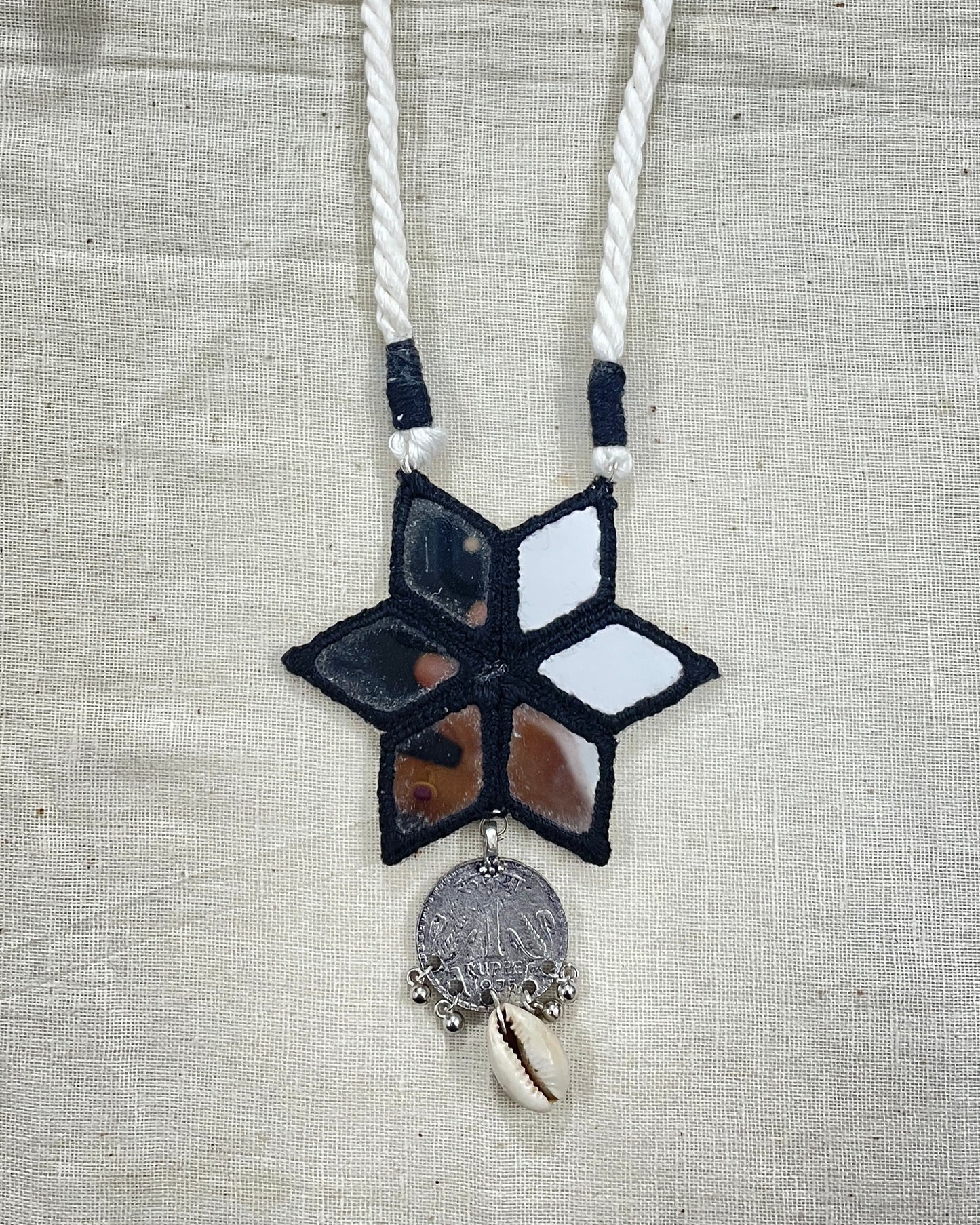 Black Star Mirror Neckless By Gamthi Fashion