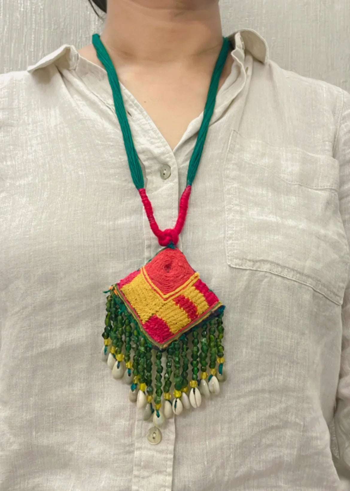 Bloom Shell Vintage Necklace By Gamthi Fashion