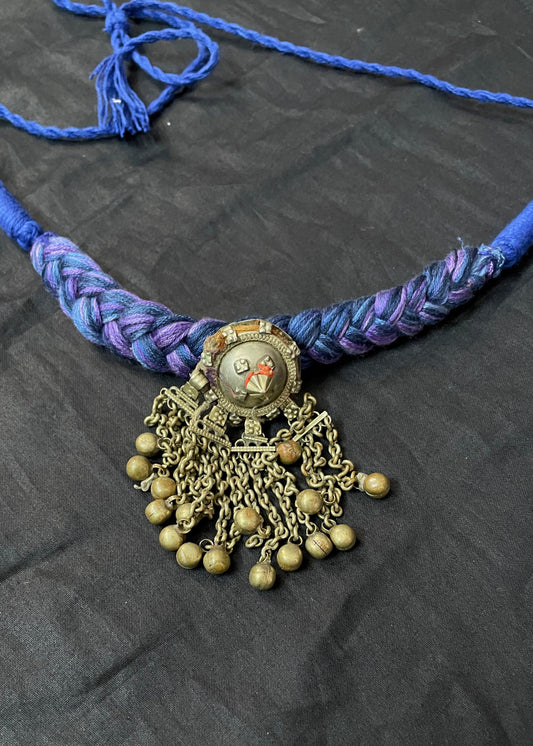 Blue Ghungroo Vintage Necklace By Gamthi Fashion