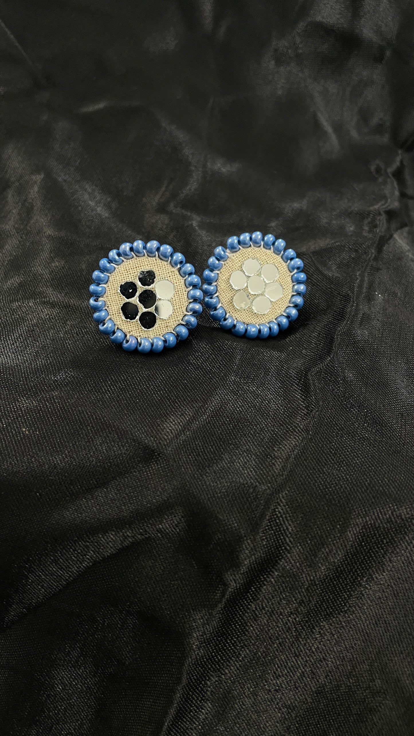 Blue Stud Handmade Earrings By Gamthi Fashion