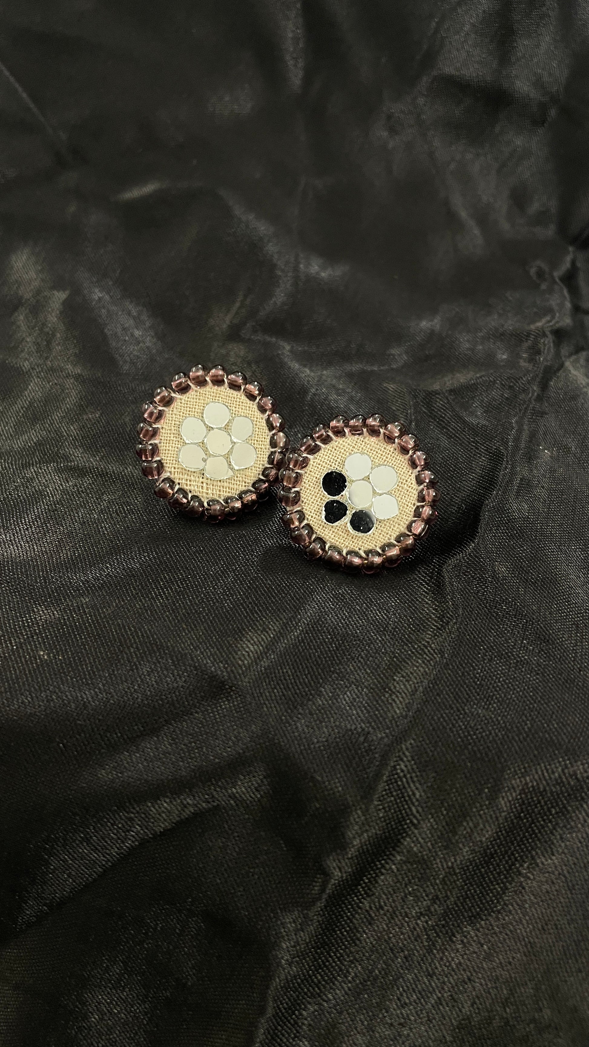 Brown Stud Handmade Earrings By Gamthi Fashion