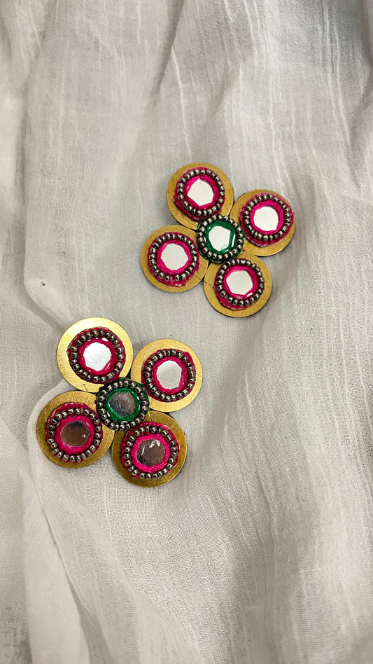 Sunehari brass earrings