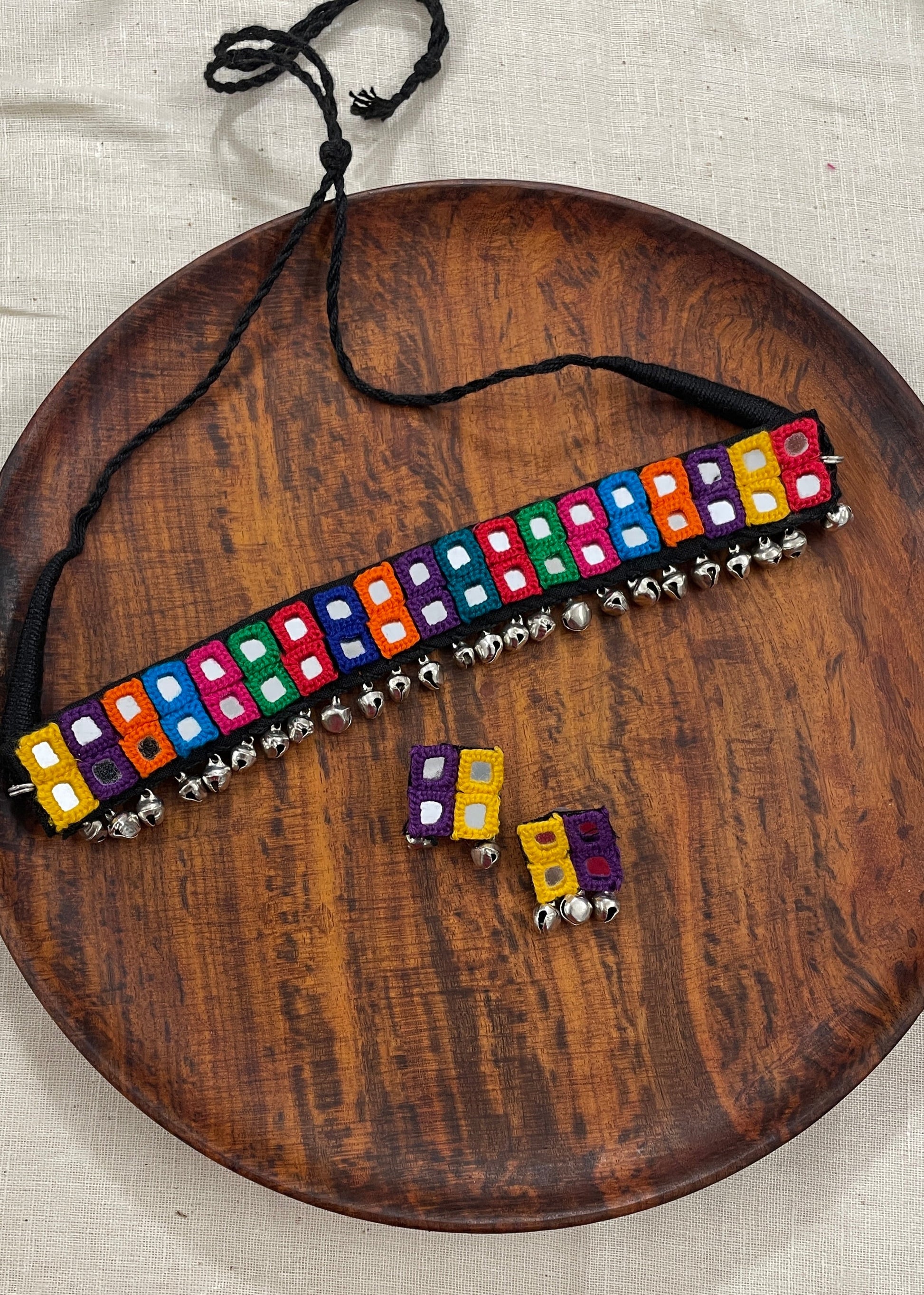 Color Bloom Mirror Neckless By Gamthi Fashion