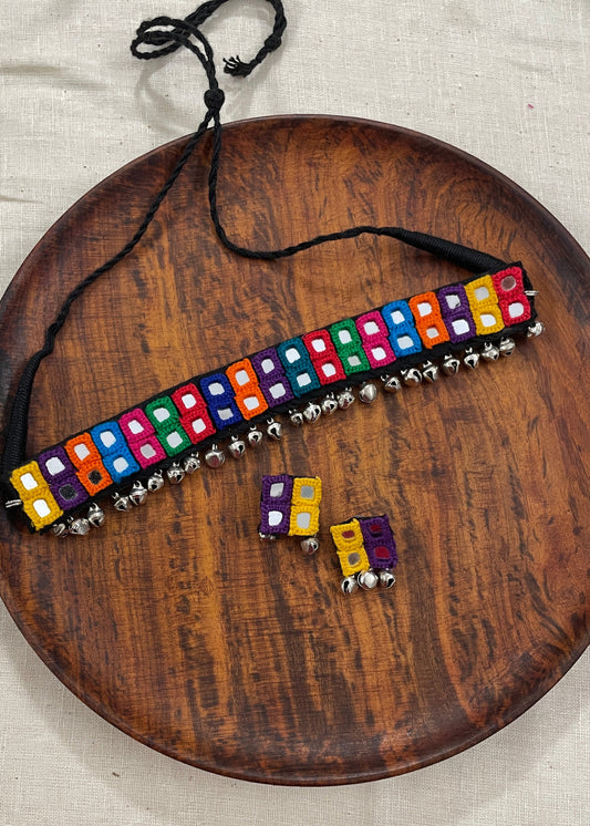 Color Bloom Mirror Neckless By Gamthi Fashion